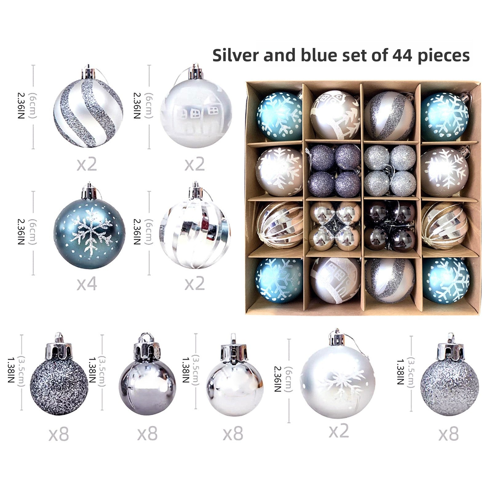 Spherical Christmas decorations Christmas tree