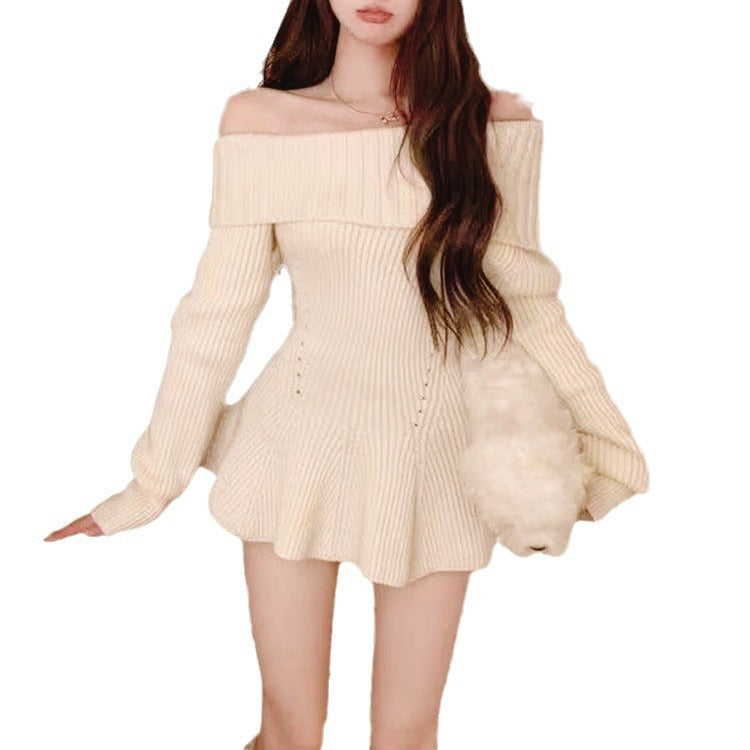 Shoulder Ruffled Hem Sweater