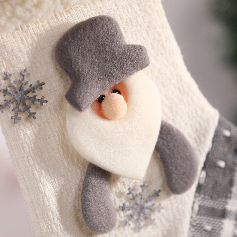 Christmas Decoration Socks with Laser Patterns