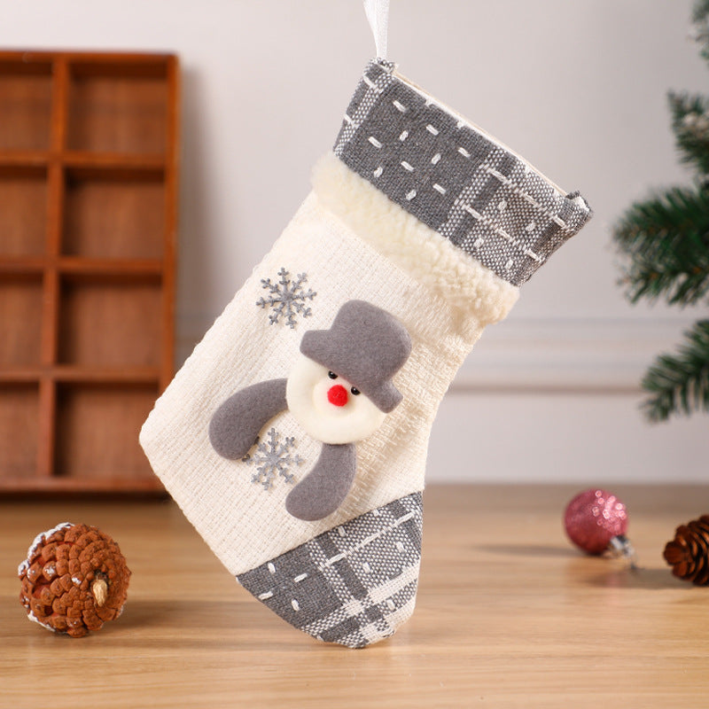 Christmas Decoration Socks with Laser Patterns