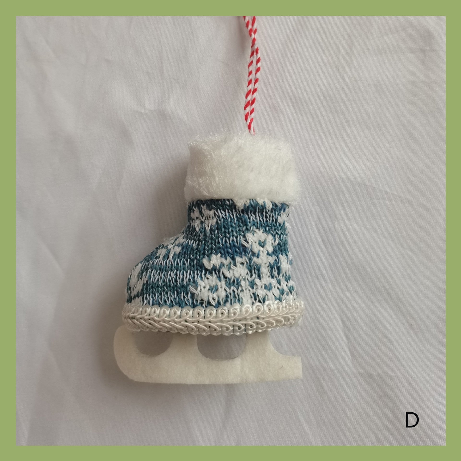 Christmas Skates  Pendant